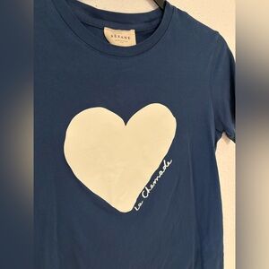 Sézane La Chamade T-Shirt - Blue/White